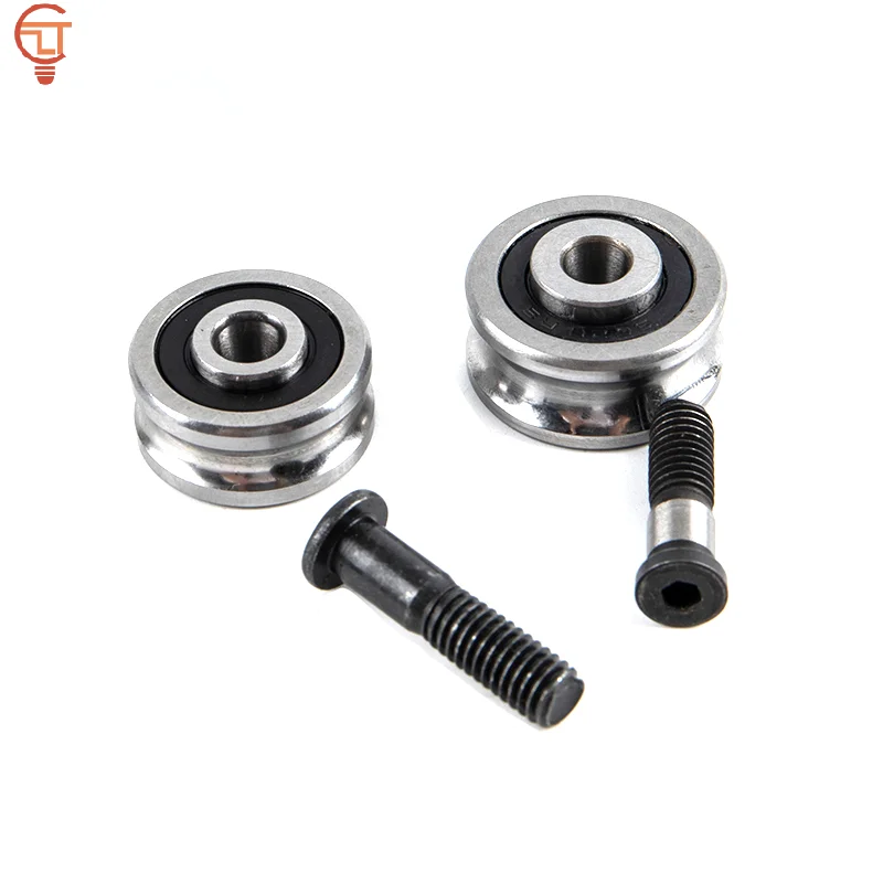 SG15+M5 SG20+M6 SG25+M8 Screw Steel Pulley Ball Bearings Track Guide Roller