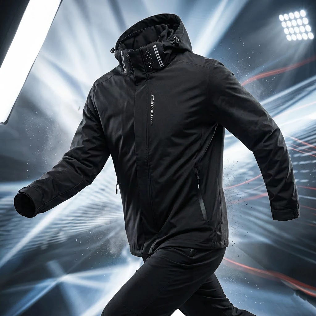 Mens Outdoor Waterproof Jacket Windproof Hoodie Coats Lightweight Cycling and Hiking Raincoat Work Jacket Man Climbing Outerwear 65 S3d769941b13a42e2b29e9fb628bb1de6v
