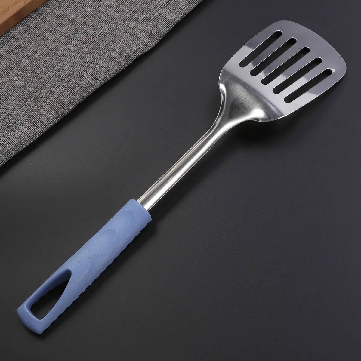 

Ergonomic Handle Stainless Steel Slotted Spatula for Kitchen Cooking Utensils Easy Clean Home Restaurant Kitchenware