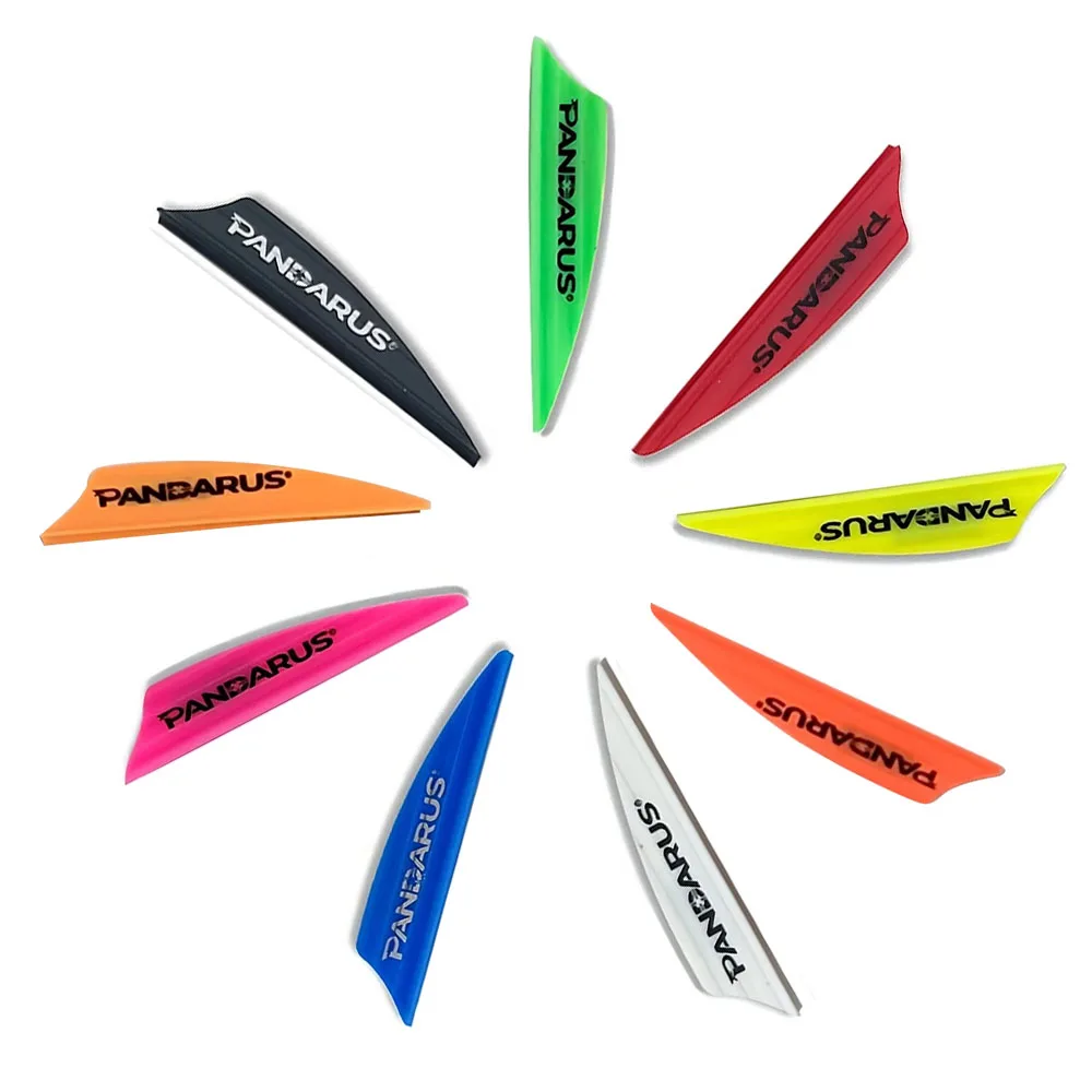 50pcs  1.75 Inch Air Feather Shield Type Archery Vans for Recurve Compound  Arrows DIY