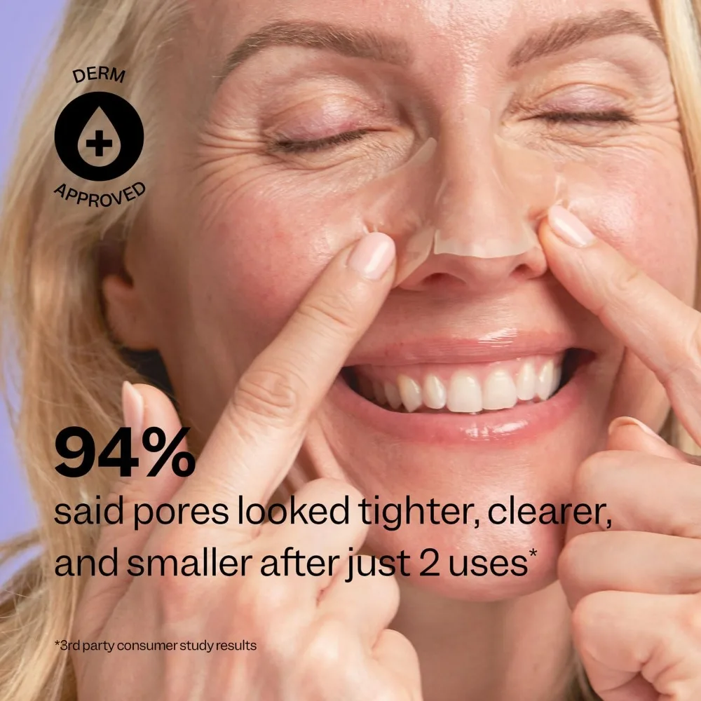 Overnight Blackhead Remover Pore Strips for Face 7 Count Hydrocolloid Nose Patches to Absorb Sebum and Gunk Thin Flexible Painless Pimple Patches Vegan Cruelty Free Korean Skin Care Beauty Treatment for Clear Pores and view 5