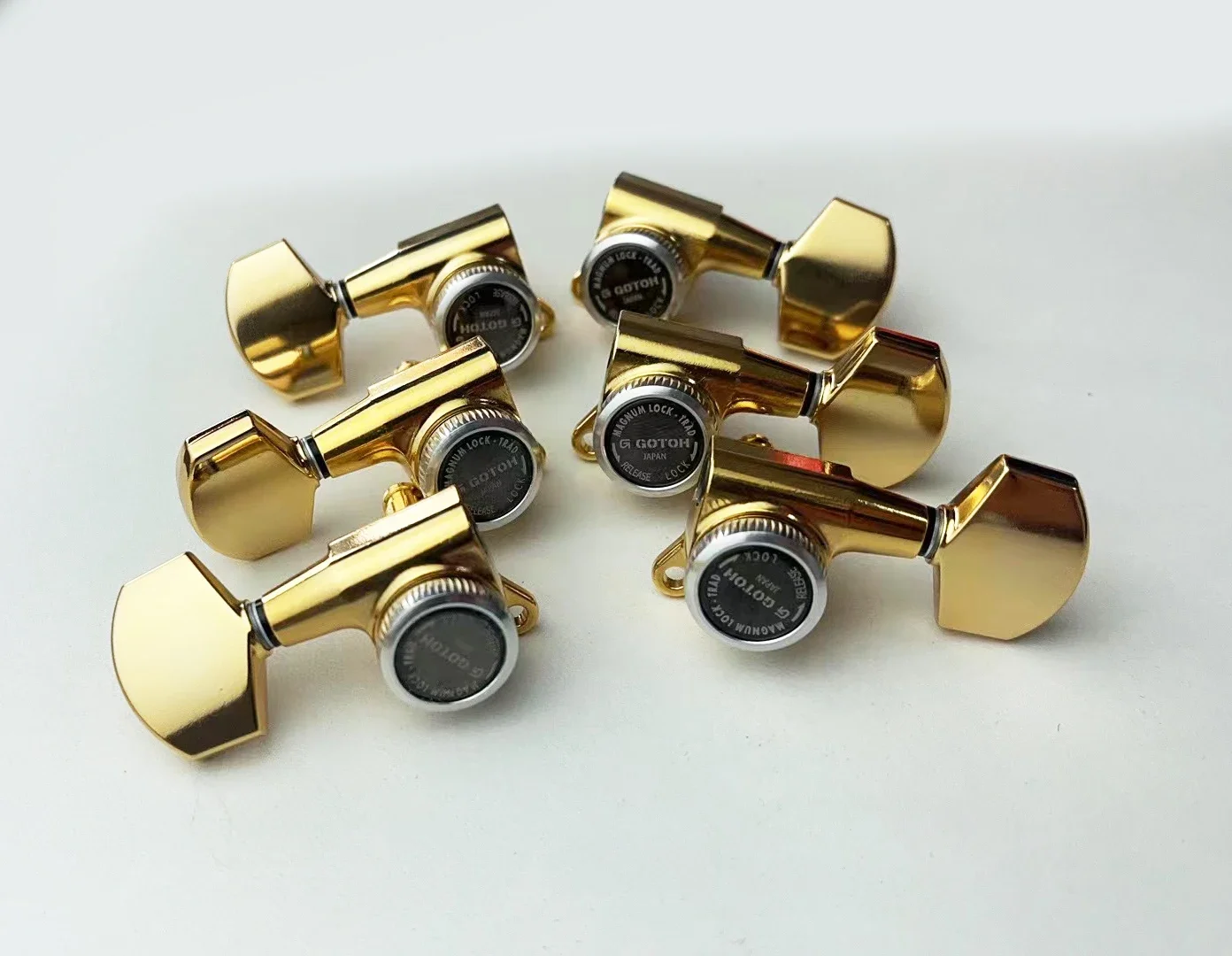 Original GOTOH SG381-01-MGT Electric Guitar Locking Machine Heads Tuners (  Gold  ) Tuning Peg MADE IN JAPAN {Without box}