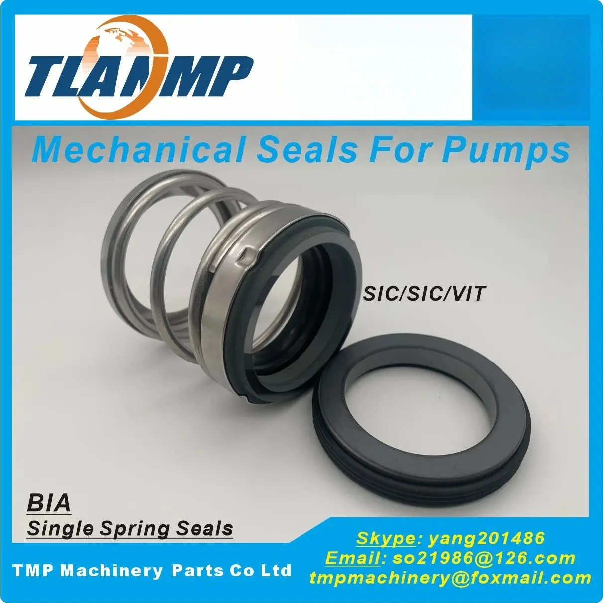 BIA-25 BIA/25 mechanische afdichtingen - rubberen afdichting onder waterpomp (materiaal: CA-CE-NBR, CA-SIC-VIT, SIC-SIC-VIT, TC-TC-VIT)