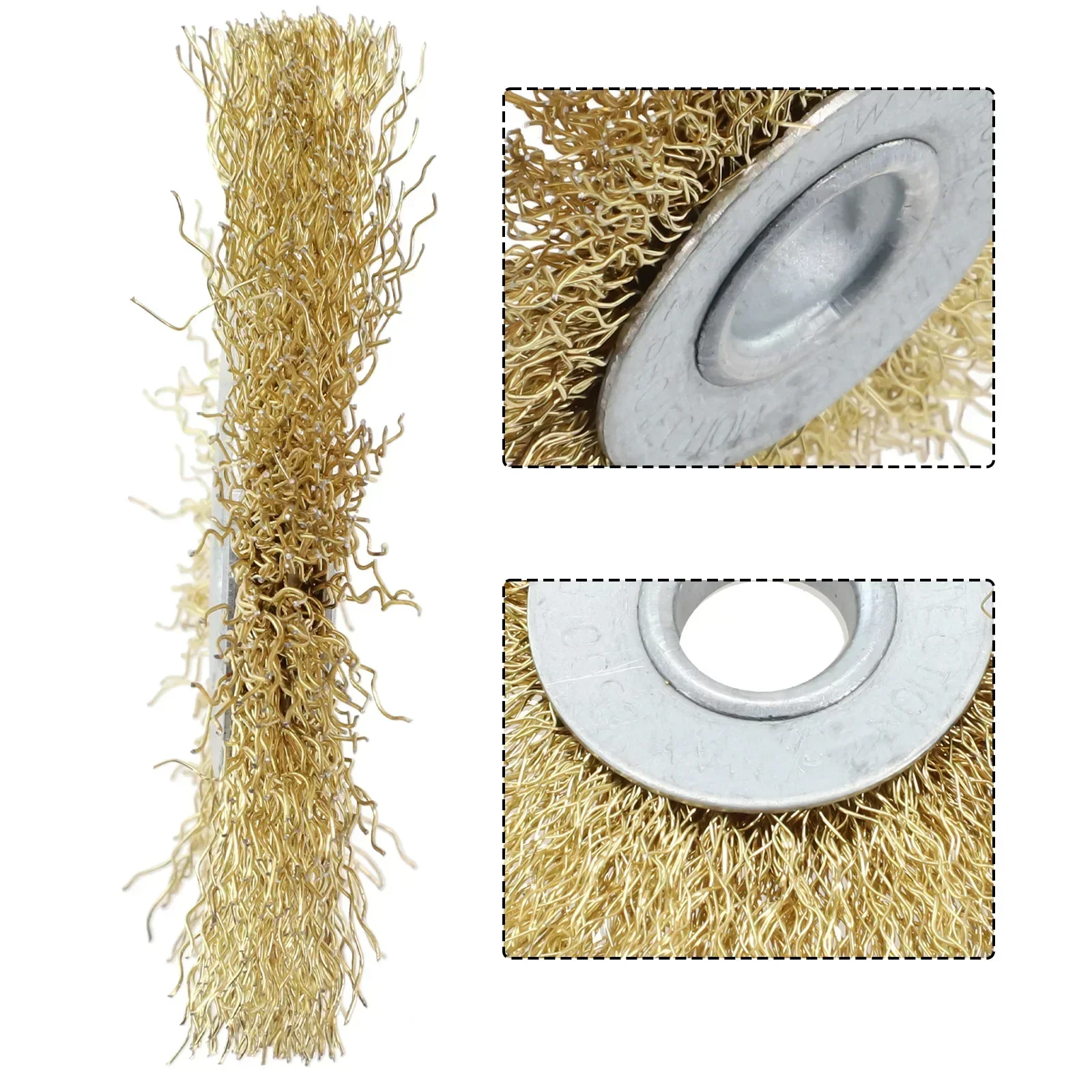 

Crimped Wire Wheel Brush 3inch 75mm Cleaning Brush Drill Wire Brush For Angle Grinder For Deburring For Rust Scale