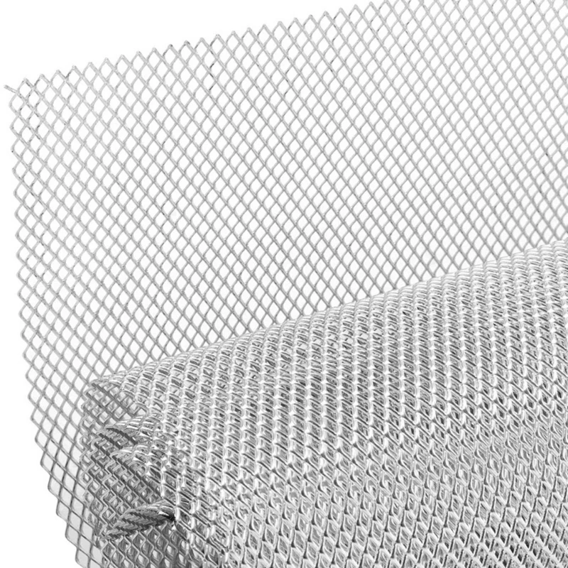 Aluminium Mesh Grille Universal Car Race Grill Net Vent Tuning for Bumpers Waterproof & Corrosion Resistant Durable