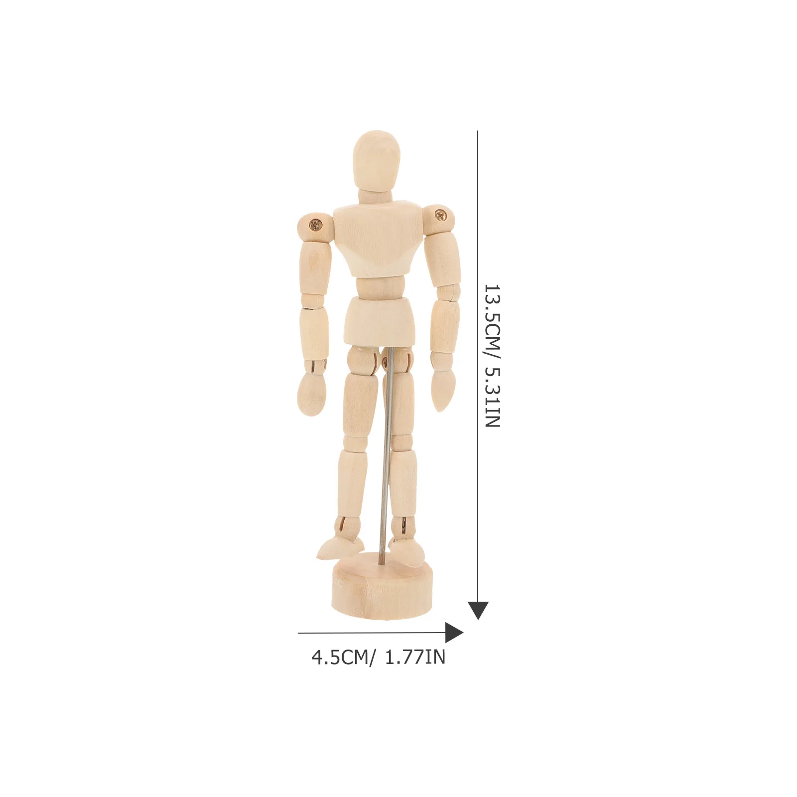 

Wooden Model Poseable Mannequin Drawing Teaching Tool Lightweight Portable Christmas Gift Idea For Artists Painters