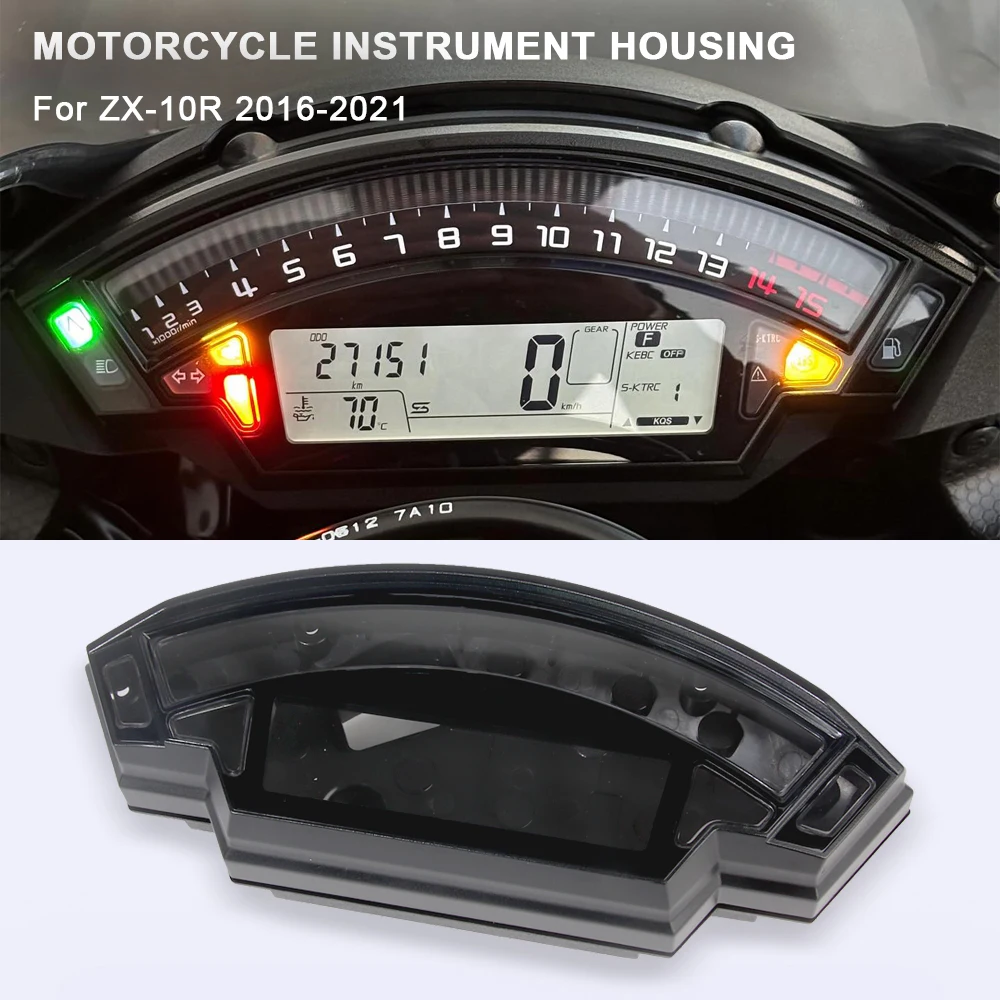 Motorcycle Speedometer Housing For Kawasaki ZX-10R ZX10R ZX 10R 2016-2020 2021 Instrument Case Dashboard Box Cover Accessories
