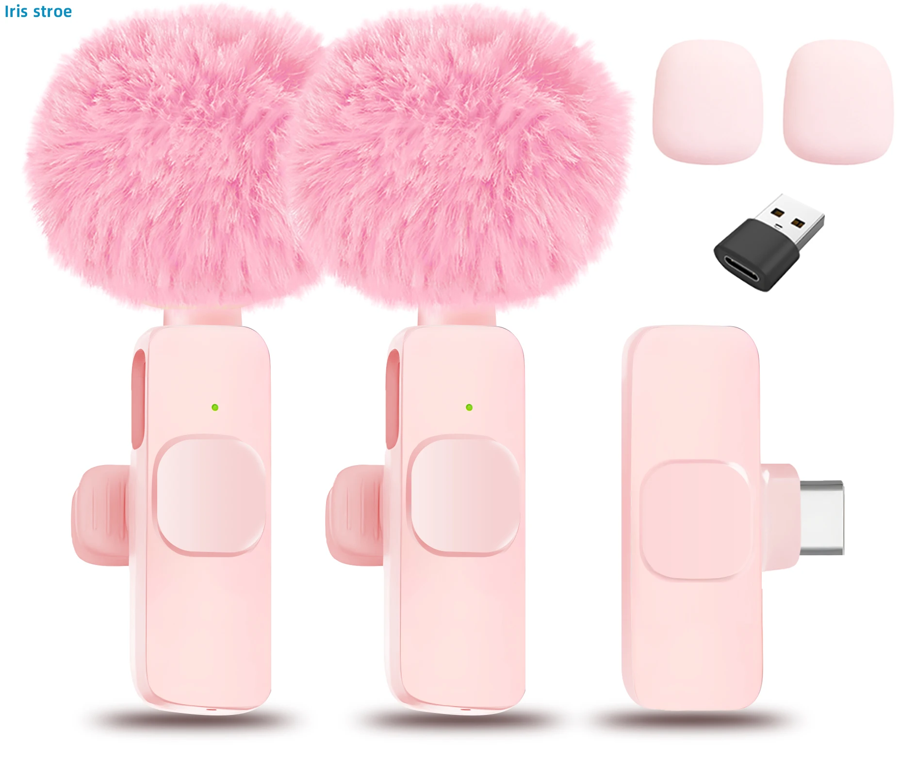 Nouveau microphone cravate sans fil portable pour enregistrement audio et vidéo, mini-microphone pour iPhone, Android, PC, caméra, jeux en direct, téléphone