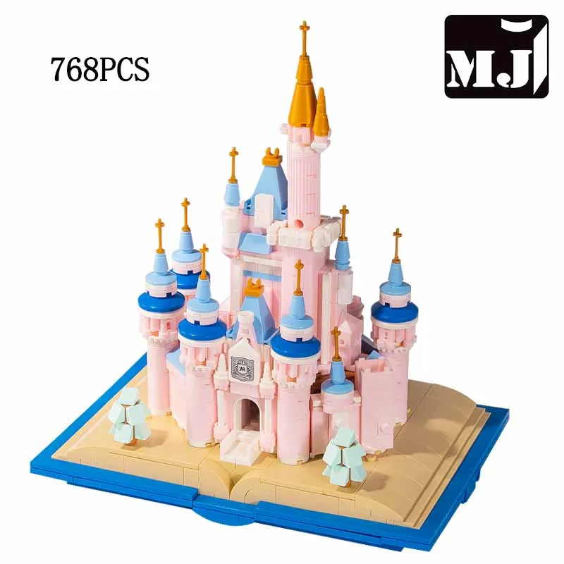 

Конструктор MJ BLOCK «Розовый замок принцессы» для девочек, набор для сборки, модель «Сделай сам», развивающие кубики, игрушки для детей и взрослых, подарок
