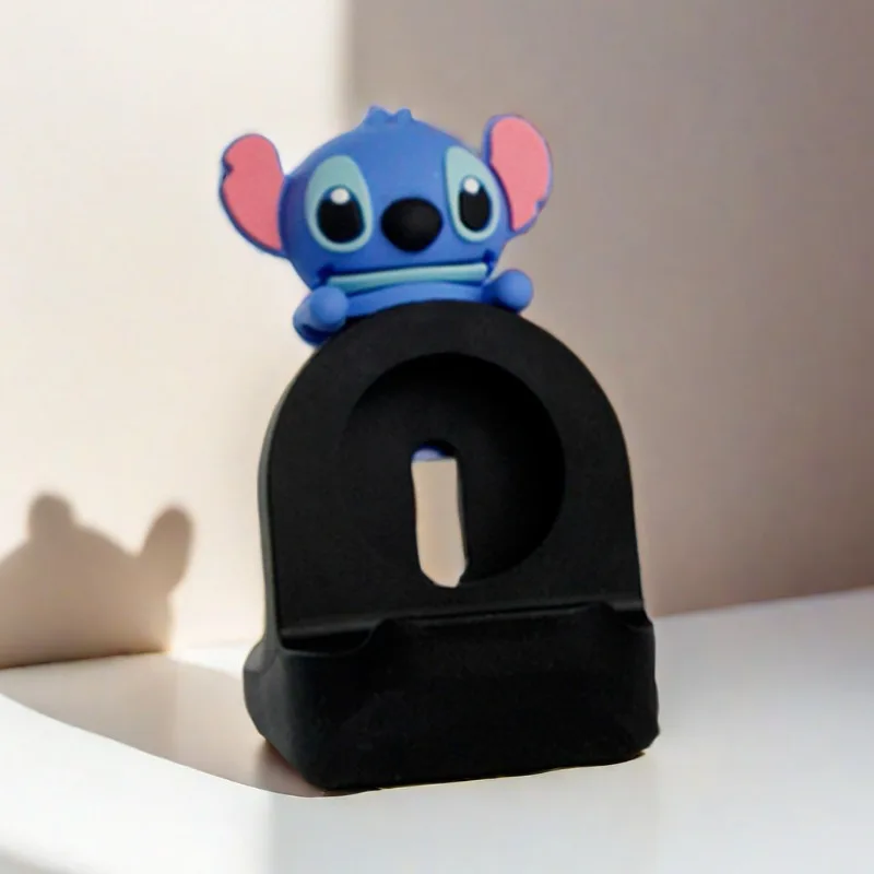 Stitch Disney Charger Stand Cartoon Desktop Holder for Apple Watch 8 7 6 5 4 IWatch 3 2 1 SE Soft Silicone Cute Charging Base