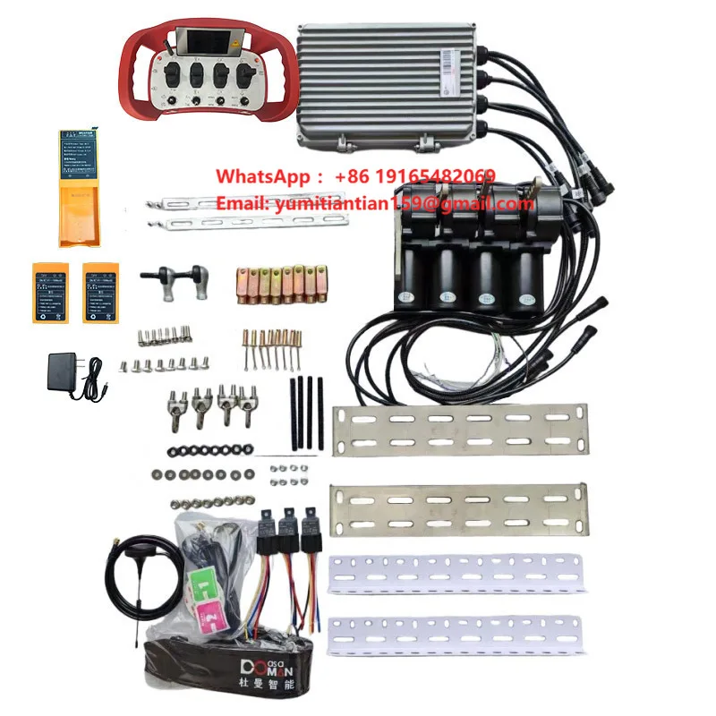 Crane Wireless Remote Control Pilot Valve 4 5 6 Joystick Electric Control System Solenoid Motor 12V 24V 433MHz