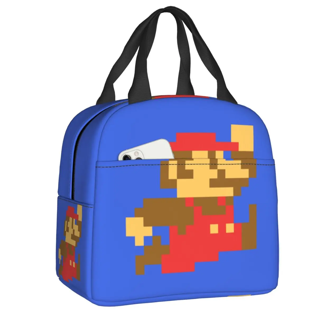 

Custom Cartoon Game Mushroom Marios Portable Lunch Box for Leakproof Thermal Cooler Food Insulated Lunch Bag School Student