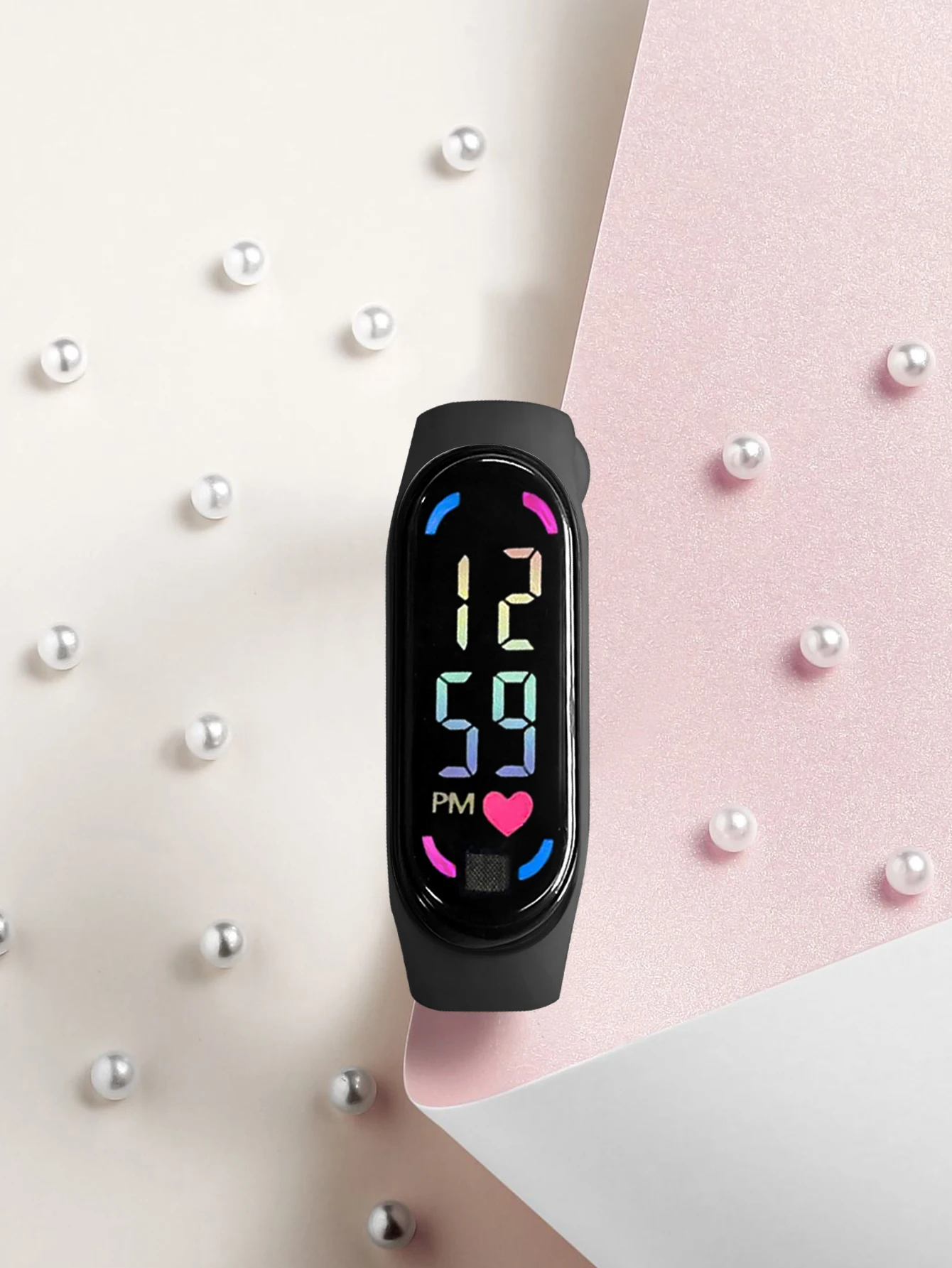 Moda simples crianças relógio eletrônico display LED relógio digital estilo esportivo