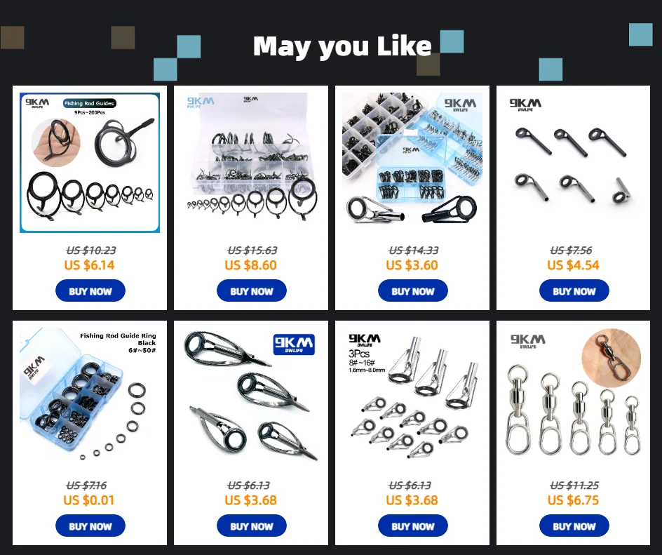 5 Stücke Angelrute Spitze Führungen Reparatur Kit Edelstahl Rahmen Keramik Ringe Schwarz Stange Gebäude Guide Auge Gebäude Reparatur 6 # ~16 # – Detail 1