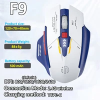 Ratón inalámbrico Inphic F9, pantalla de nivel de batería para ordenador, PC, portátil, ratón silencioso para juegos de oficina