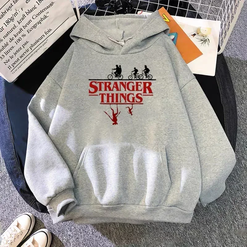 Anime Stranger Things Stranger Things Printed Pullover Plus Size Hoodie Fleece Jacket Sweater Hoodie Free Shipping