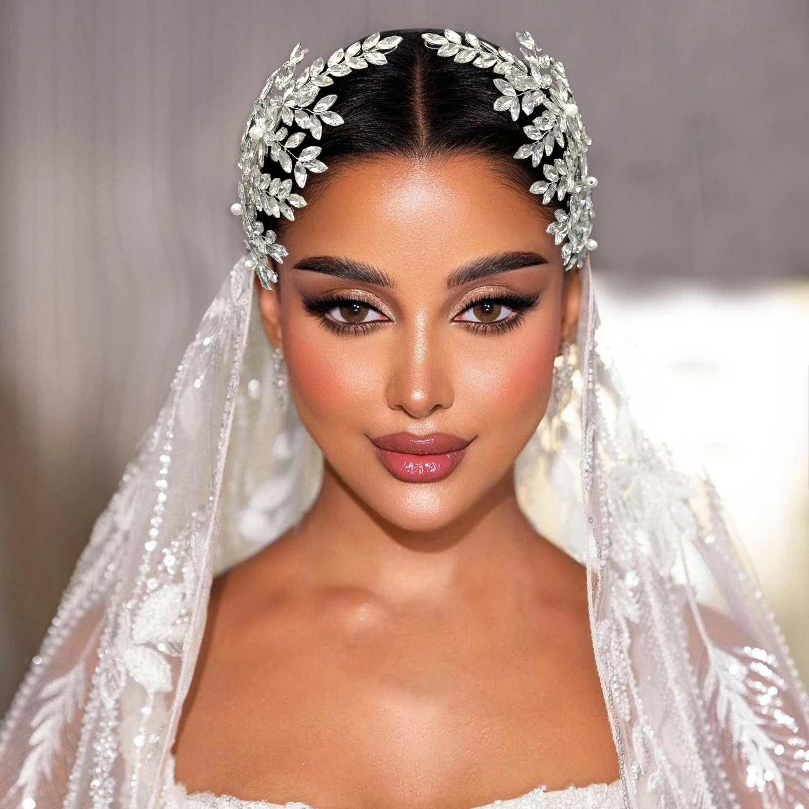 

DZ128 Rhinestone Ballroom Headbands for Women Jewelry Set Wedding Hair Tiara Luxury Bridal Hair Accessories Bride Headdresses