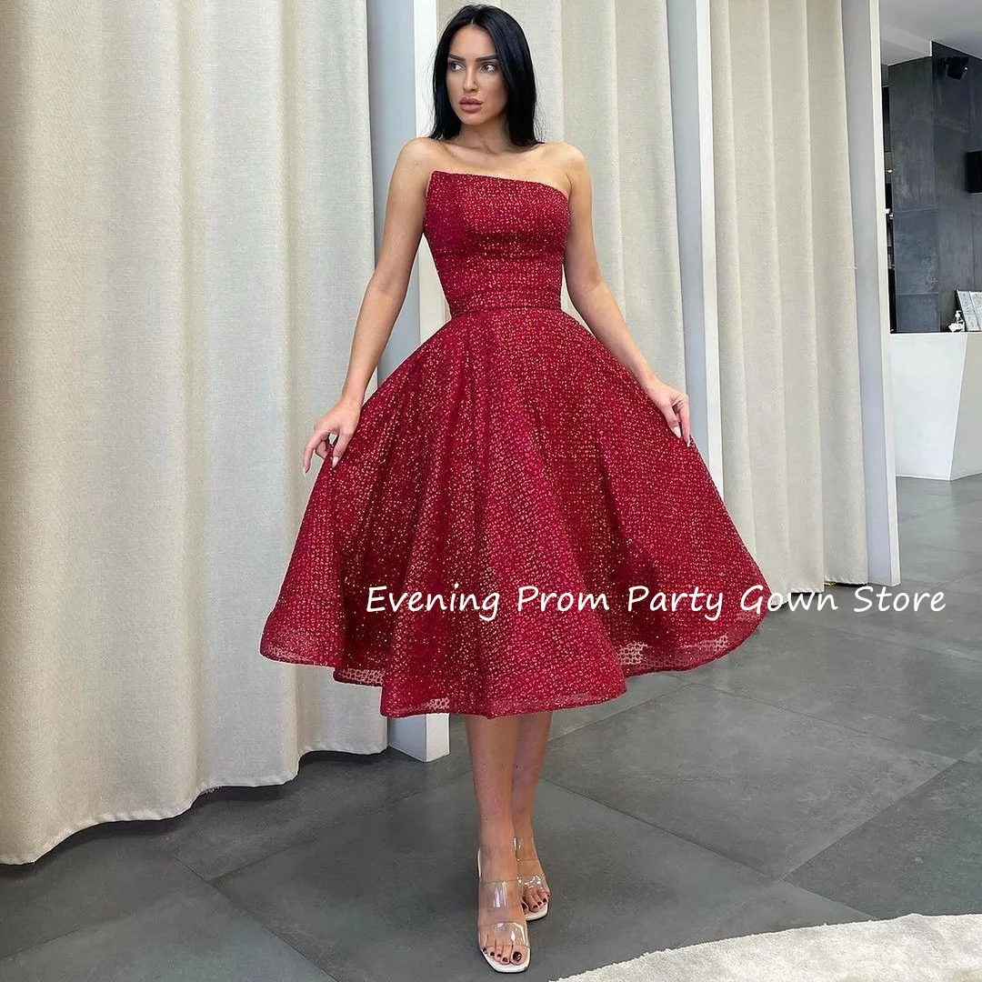 

Off Shoulder Evening Dresses Summer Formal Prom Gowns Red Elegant vestidos de fiestas elegantes mujer فساتين للمناسبات الرسمية