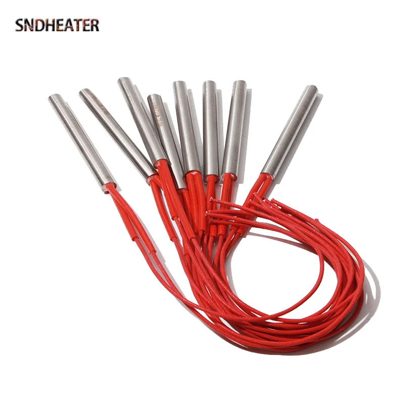SNDHEATER 10 قطعة 220 فولت خرطوشة كهربائية عنصر التدفئة المقاومة 6x25/28/30/32/35 مللي متر 30 واط 40 واط 50 واط لآلة الختم الصناعية