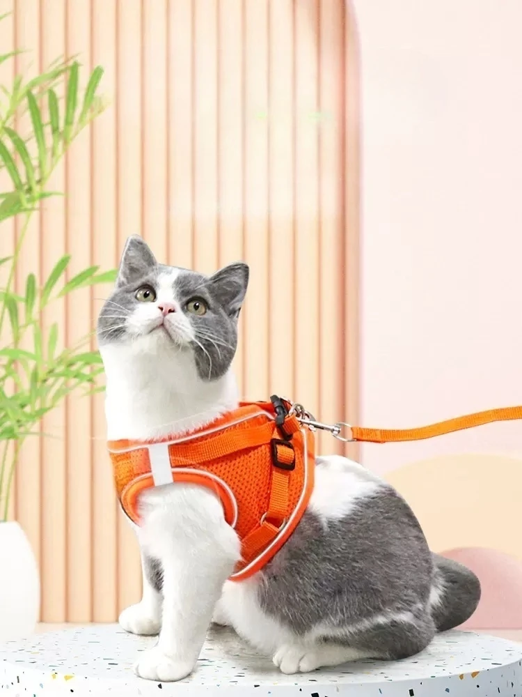 

Cat Leash Anti-break Vest Type Cat Leash For Going Out Special Cat Chain Pet Chest Strap