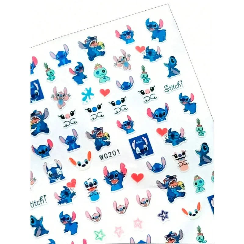 2025 explosiones que venden pegatinas adhesivas para uñas Shi Dizai Star Baby Weird Cute Cartoon para niños. Accesorios Disney