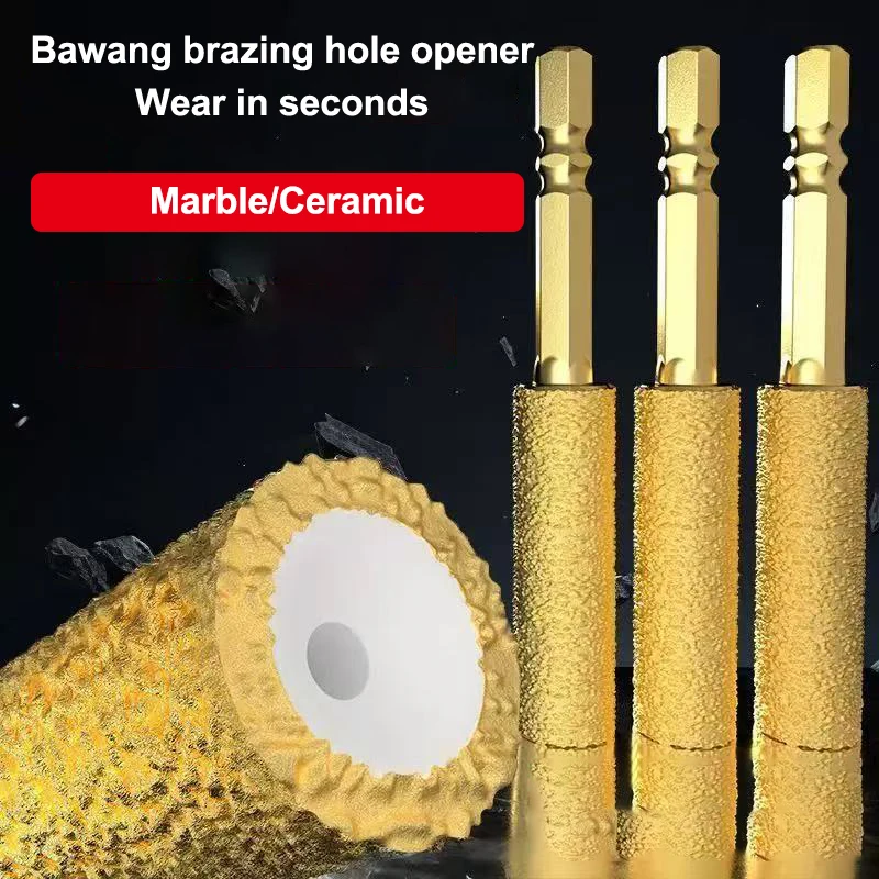 

1/2/3/4Pcs Diamond Core Bits for Dry Drilling Thread with Hexagonal Shank Ideal for Ceramic Tile Granite Marble Grinding Heads
