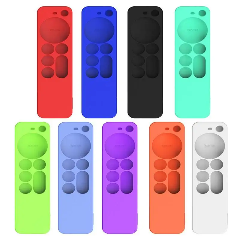 TV Remote Control Cover Silicone Shock Proof Anti Slip Rectangle Protective Case Waterproof Dustproof ForApple TV 4k Remote