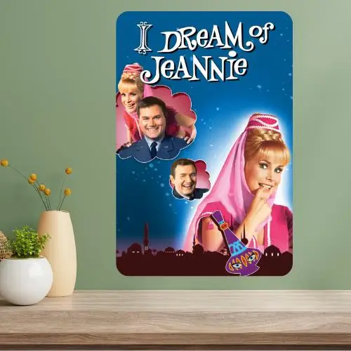 Affiche métallique de la série télévisée I Dream of Jeannie