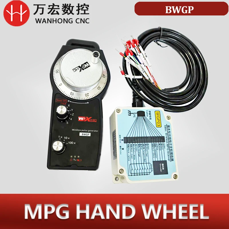 XHC CNC controller wireless Pendant Electronic handwheel BWGP for Fanuc Mitsubishi Siemens system