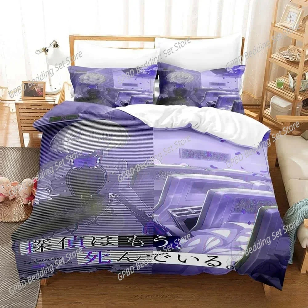 

Anime The Detective Is Already Dead Bedding Set 3D Printed Suitable for Bedroom Duvet Cover Set With Pillowcases Home Textile
