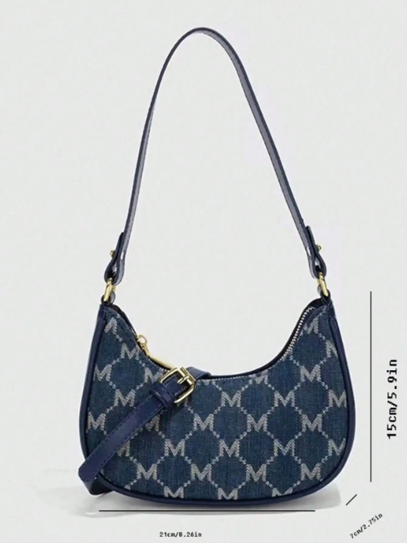 حقيبة عصرية بسيطة تحت الإبط: كتف واحد وحقيبة كروس متباينة، للسفر/التسوق/العمل/التنقل #3