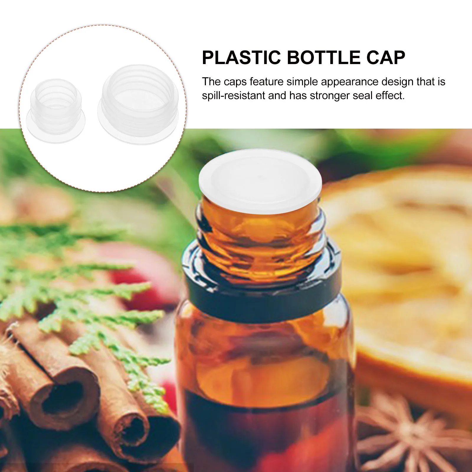 

200 Pcs Plastic Bottle Cap Caps Reusable Lids Seal Replacement Cover Protective