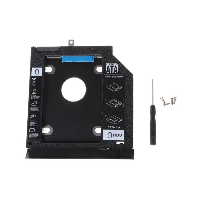 2nd Hard Disk Drive HDD Base Tray Mounting Bracket Support for Lenovo Ideapad 320 320C 520 330 330-14/15/17 With Screws