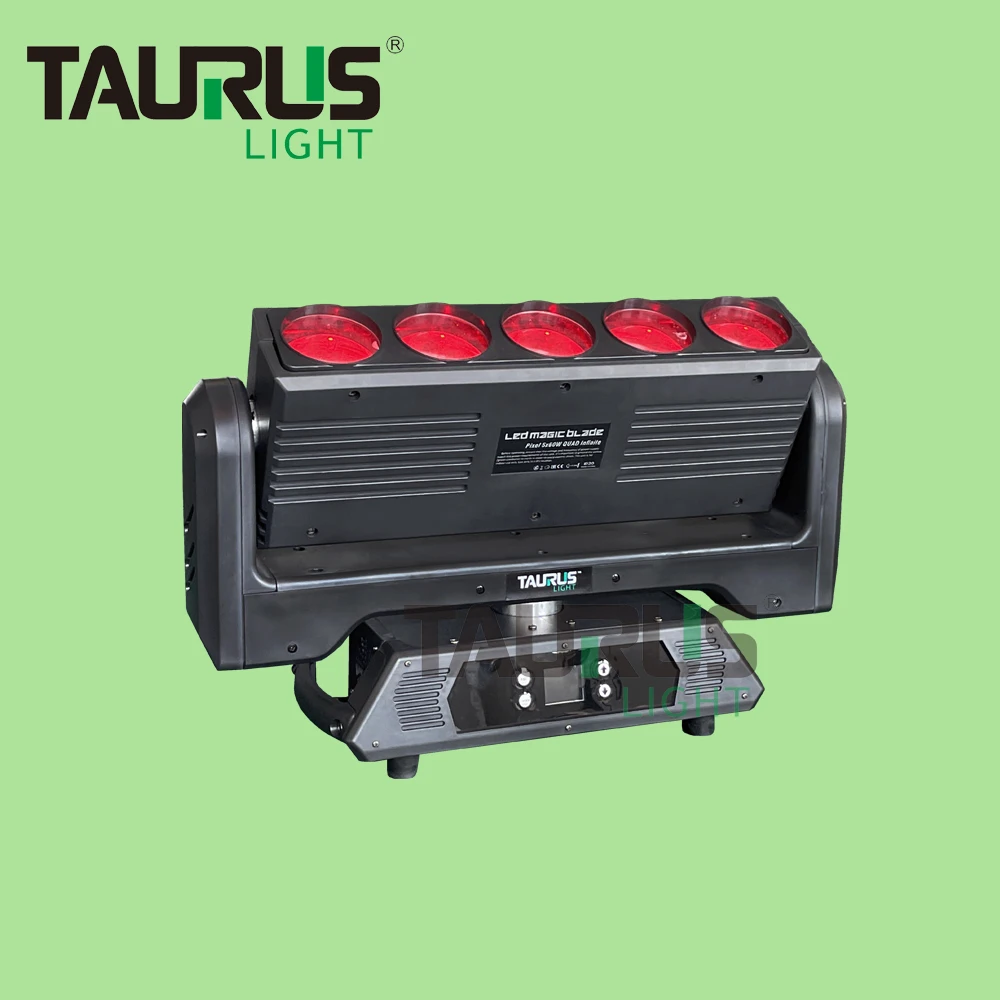 RGBW Color Mixing Moving Head Lights Glamor Magic Blade 5x60W LED Double Rotation Washer Light for Bar Disco Stage DJ Lighting