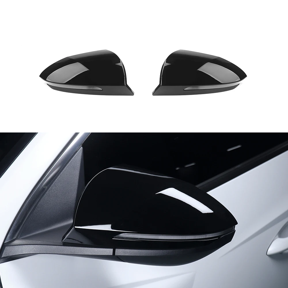 

For Hyundai Tucson NX4 2022 2023 2024 Bright Black Exterior Mirror Covers Side Rear View Mirror Cover Trim Accessories