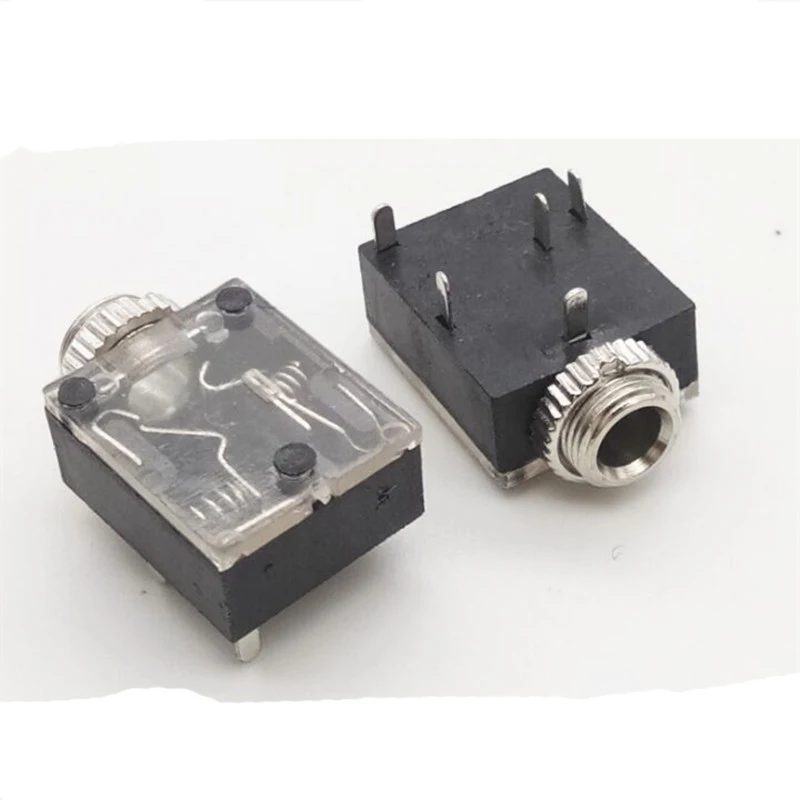 3.5mm Headphone Socket Single And Double Stereo Computer Dual Channel 3.5mm Female Audio Socket 5 Solder Pins A1