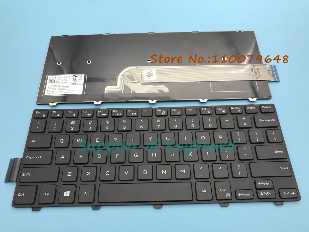 NEW For Dell Inspiron 14 3442 3450 5442 5445 5447 5448 5459 5451 5455 5458 7447 Laptop English/Latin Spanish Keyboard No Backlit