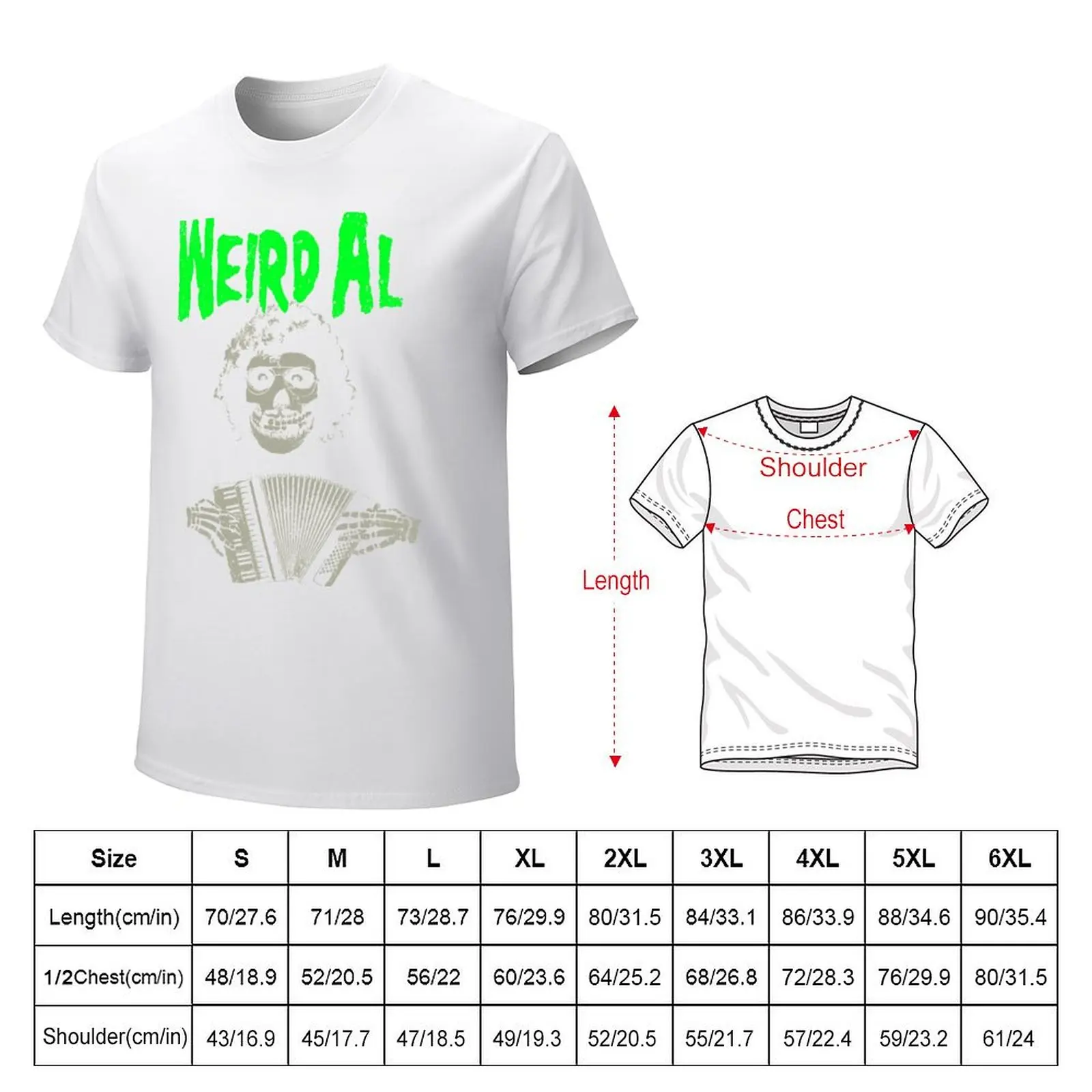 Weird Al meets the Misfits with Accordion T-shirt for a boy heavyweights mens graphic t-shirts big and tall