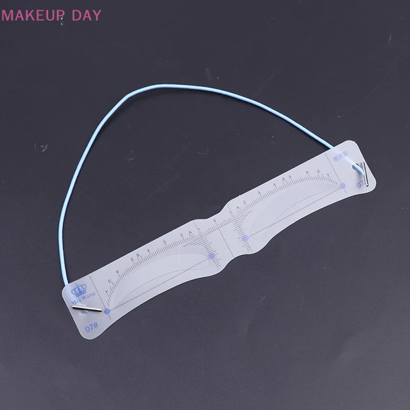 12PCS Reusable Eyebrow Shaper DIY Soft Ruler Brow Definer Eyebrow Stamp Card Soft Ruler Stencil  Makeup Tool For Man