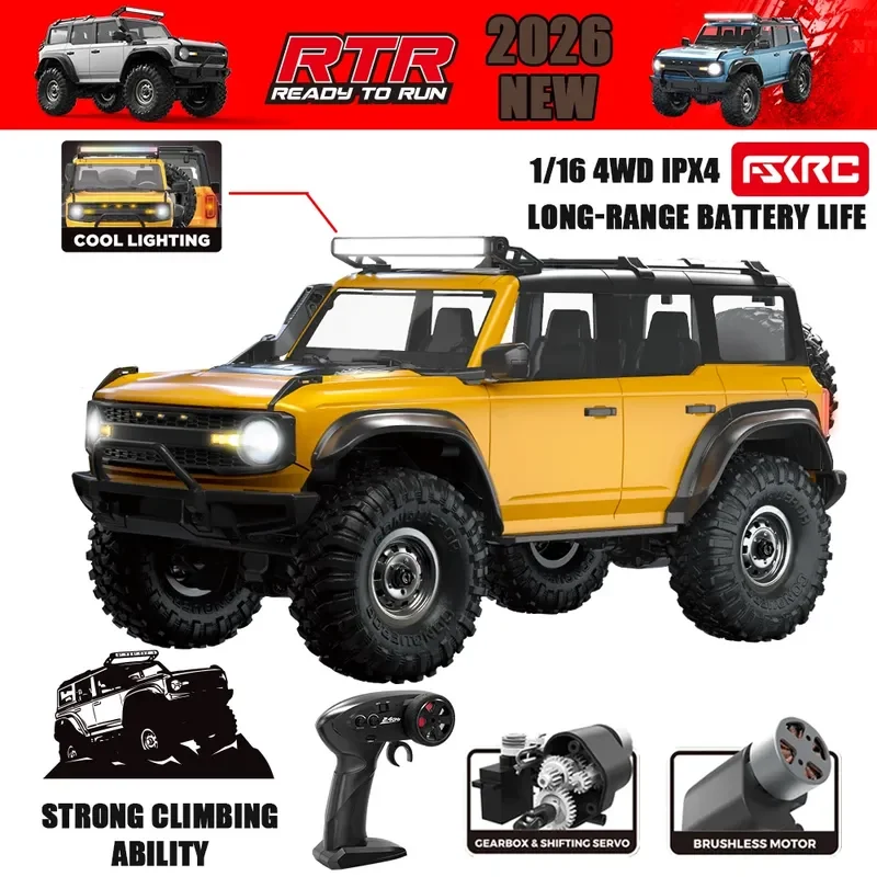 New product R1601-09 Ford Wrangler remote control car 1:16 Wrangler climbing car brushless four-wheel drive off-road vehicle