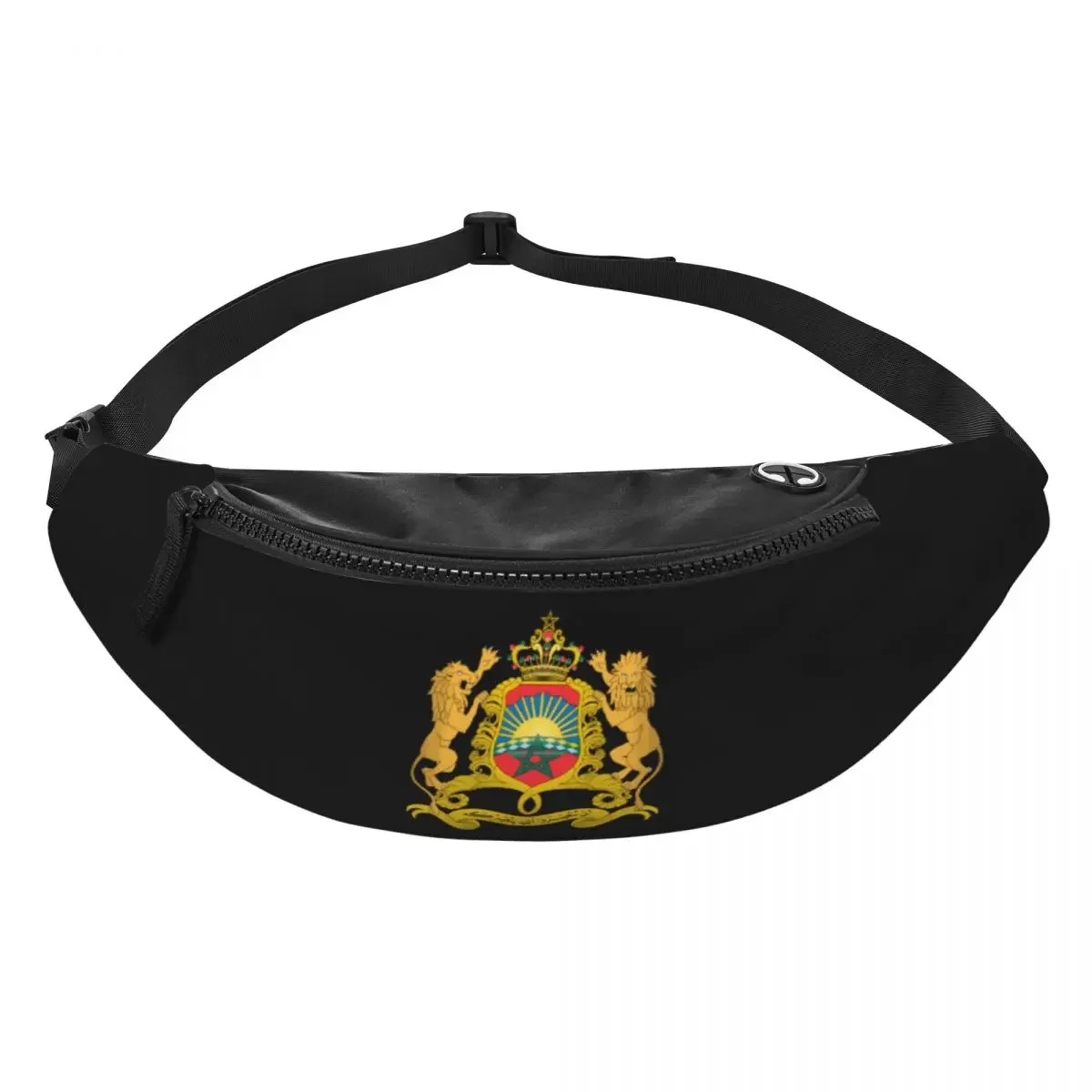 Kingdom Of Morocco Fanny Pack Women Men Custom Moroccan Patriotic Crossbody Waist Bag for Cycling Camping Phone Money Pouch