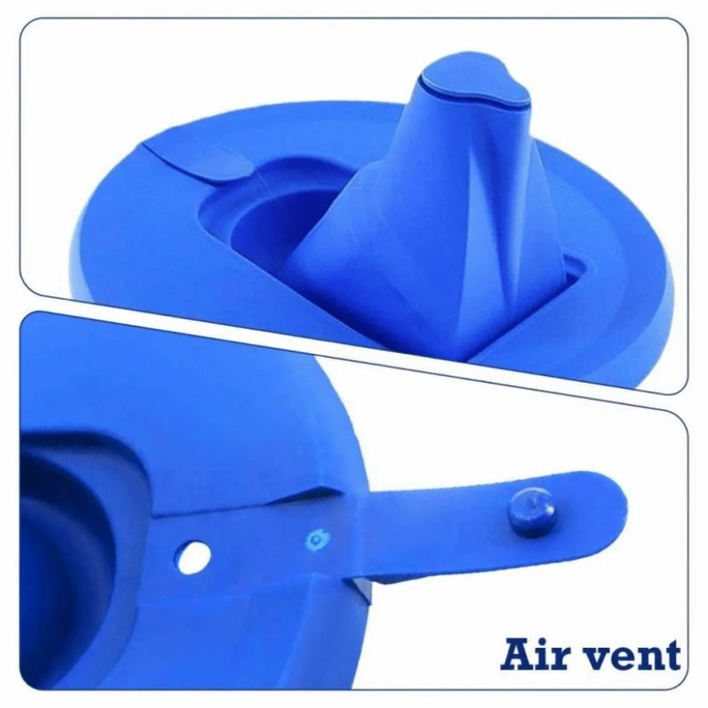 

Folding Paint Bucket Paint Mix Cover Space Saving Paint Storage Paint Can Lid Retractable Spout Sealed Collapsible Spout