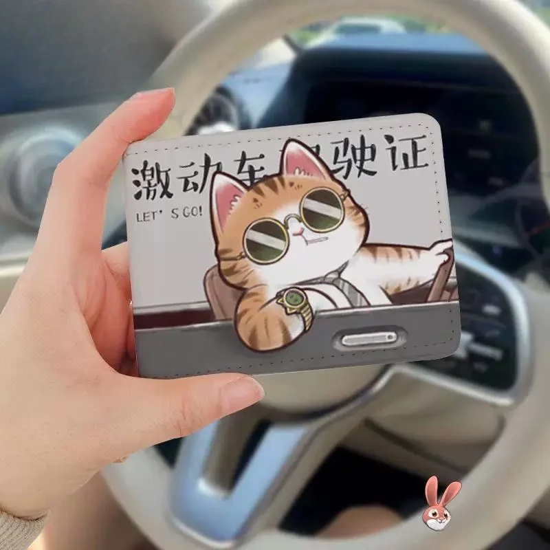 Cute  Driving License Cover Three-in-One Card Holder  Lovely Pet ID Document Case Unisex Student ID Card Wallet