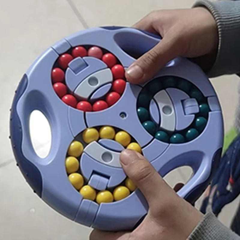 어려운 두뇌 게임 3in1 매직 빈 회전 퍼즐 불안 ADHD 스트레스 해소 장난감 선물 청소년 소년 소녀 성인용