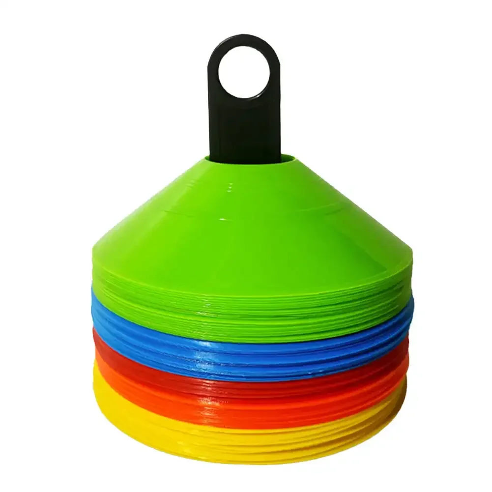 10pcs Cone Set Football Training Equipment for Kid Pro Disc Cones Agility Exercise Obstacles Avoiding Sport Training Accessories