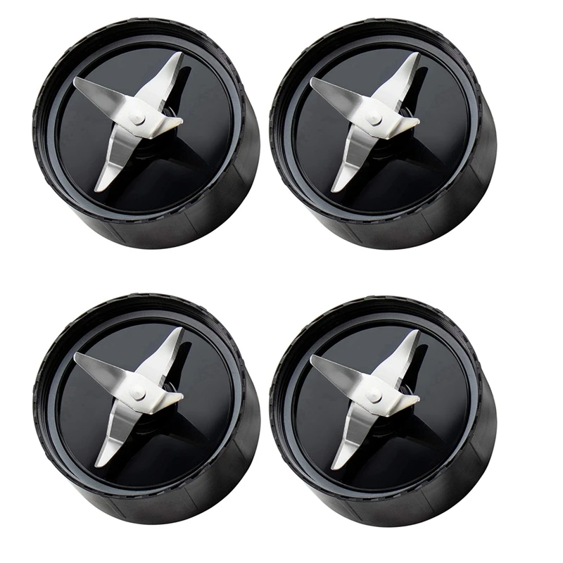 

4X Cross Blade Replacement Part Compatible For Magic-Bullet (250W, MB1001 Series) Blade Stainless Steel Cross Blade