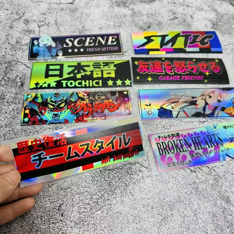 

Made of Waterproof PVC Material, Bright Color, Durable and Weather-resistant JDM Modified Reflective Car Decals