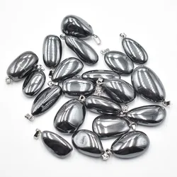 Fashion Natural Hematite Stone Healing Reiki irregular Raw Energy Chakra pendants 20pcs/lot wholesale free shipping