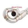 排気フロントパイプ CFMOTO 675SR 675 SR 2024 2025 オートバイの排気ヘッダーパイプステンレス鋼接続 51 ミリメートルマフラー 2