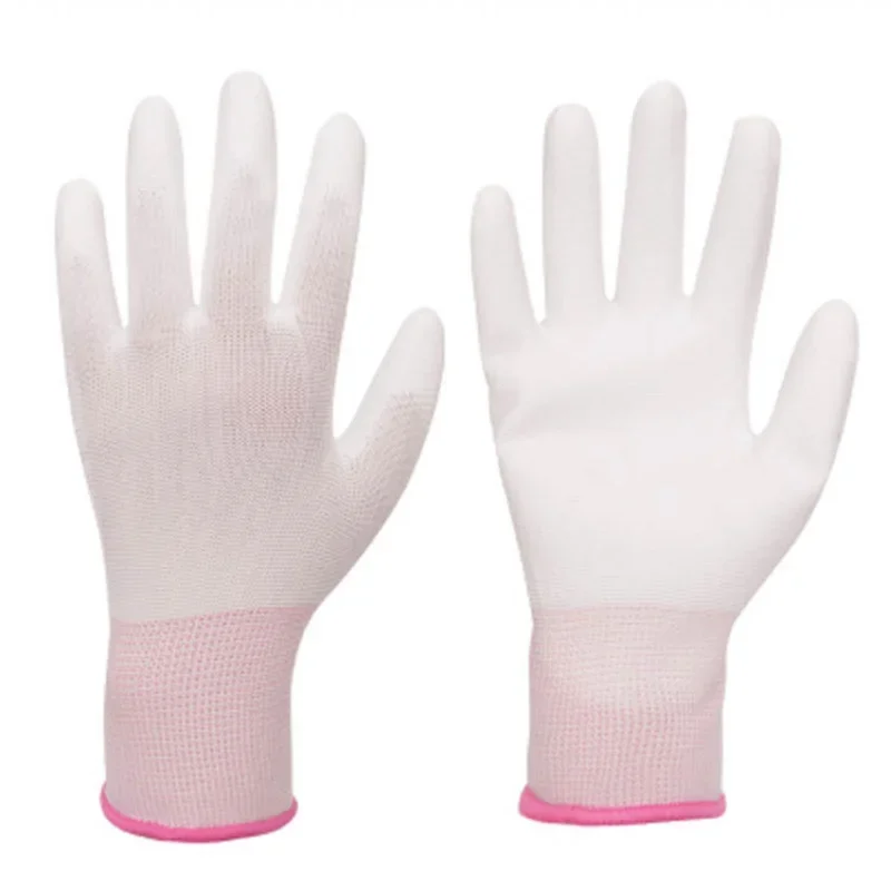 

Anti Static ESD Electronic Working Gloves for Finger Protection, 6pair, pu coated palm, coated finger, PC Antiskid